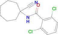 2,6-dichloro-N-(1-cyanocycloheptyl)benzamide