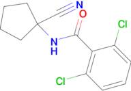 2,6-dichloro-N-(1-cyanocyclopentyl)benzamide