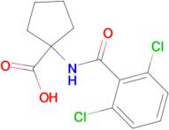 1-(2,6-dichlorobenzamido)cyclopentane-1-carboxylic acid