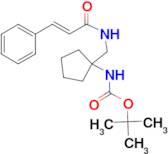 tert-butyl N-(1-{[(2E)-3-phenylprop-2-enamido]methyl}cyclopentyl)carbamate