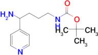 tert-butyl N-[4-amino-4-(pyridin-4-yl)butyl]carbamate