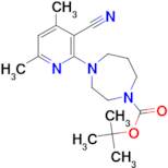 tert-butyl 4-(3-cyano-4,6-dimethylpyridin-2-yl)-1,4-diazepane-1-carboxylate