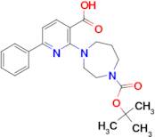 2-{4-[(tert-butoxy)carbonyl]-1,4-diazepan-1-yl}-6-phenylpyridine-3-carboxylic acid