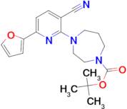 tert-butyl 4-[3-cyano-6-(furan-2-yl)pyridin-2-yl]-1,4-diazepane-1-carboxylate