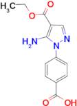 4-[5-amino-4-(ethoxycarbonyl)-1H-pyrazol-1-yl]benzoic acid