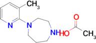 1-(3-methylpyridin-2-yl)-1,4-diazepane; acetic acid