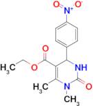 ethyl 1,6-dimethyl-4-(4-nitrophenyl)-2-oxo-1,2,3,4-tetrahydropyrimidine-5-carboxylate