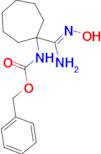 benzyl N-{1-[(Z)-N'-hydroxycarbamimidoyl]cycloheptyl}carbamate