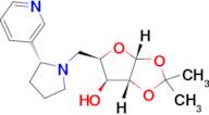 (3aR,5R,6S,6aR)-2,2-dimethyl-5-{[(2R)-2-(pyridin-3-yl)pyrrolidin-1-yl]methyl}-tetrahydro-2H-furo[2…