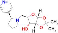 (3aR,5R,6S,6aR)-2,2-dimethyl-5-{[(2S)-2-(pyridin-4-yl)pyrrolidin-1-yl]methyl}-tetrahydro-2H-furo[2…