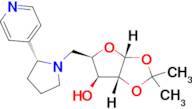 (3aR,5R,6S,6aR)-2,2-dimethyl-5-{[(2R)-2-(pyridin-4-yl)pyrrolidin-1-yl]methyl}-tetrahydro-2H-furo[2,3-d][1,3]dioxol-6-ol