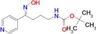 tert-butyl N-[(4E)-4-(hydroxyimino)-4-(pyridin-4-yl)butyl]carbamate