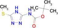 tert-butyl N-[5-(methylsulfanyl)-4H-1,2,4-triazol-3-yl]carbamate