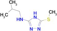 N-(2-methylpropyl)-3-(methylsulfanyl)-1H-1,2,4-triazol-5-amine