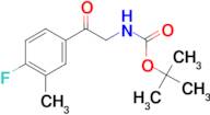 tert-butyl N-[2-(4-fluoro-3-methylphenyl)-2-oxoethyl]carbamate