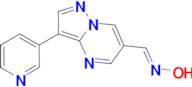 (E)-N-{[3-(pyridin-3-yl)pyrazolo[1,5-a]pyrimidin-6-yl]methylidene}hydroxylamine