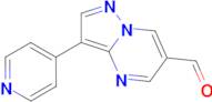 3-(pyridin-4-yl)pyrazolo[1,5-a]pyrimidine-6-carbaldehyde