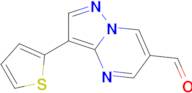 3-(thiophen-2-yl)pyrazolo[1,5-a]pyrimidine-6-carbaldehyde