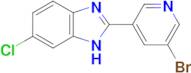 2-(5-bromopyridin-3-yl)-6-chloro-1H-1,3-benzodiazole