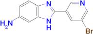 2-(5-bromopyridin-3-yl)-1H-1,3-benzodiazol-6-amine