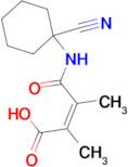 (2Z)-3-[(1-cyanocyclohexyl)carbamoyl]-2,3-dimethylprop-2-enoic acid
