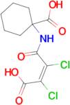 1-[(2Z)-3-carboxy-2,3-dichloroprop-2-enamido]cyclohexane-1-carboxylic acid