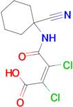 (2Z)-2,3-dichloro-3-[(1-cyanocyclohexyl)carbamoyl]prop-2-enoic acid