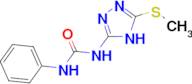 3-[3-(methylsulfanyl)-1H-1,2,4-triazol-5-yl]-1-phenylurea