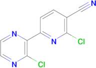 2-chloro-6-(3-chloropyrazin-2-yl)pyridine-3-carbonitrile