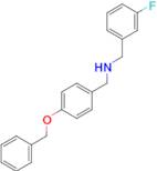 {[4-(benzyloxy)phenyl]methyl}[(3-fluorophenyl)methyl]amine