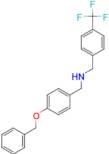 {[4-(benzyloxy)phenyl]methyl}({[4-(trifluoromethyl)phenyl]methyl})amine