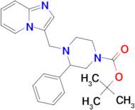 tert-butyl 4-({imidazo[1,2-a]pyridin-3-yl}methyl)-3-phenylpiperazine-1-carboxylate