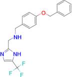 {[4-(benzyloxy)phenyl]methyl}({[4-(trifluoromethyl)-1H-imidazol-2-yl]methyl})amine