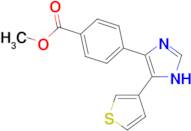 methyl 4-[5-(thiophen-3-yl)-1H-imidazol-4-yl]benzoate