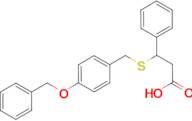 3-({[4-(benzyloxy)phenyl]methyl}sulfanyl)-3-phenylpropanoic acid