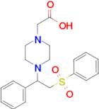 2-{4-[2-(benzenesulfonyl)-1-phenylethyl]piperazin-1-yl}acetic acid