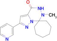 6'-methyl-2'-(pyridin-3-yl)-5',6'-dihydro-4'H-spiro[cycloheptane-1,7'-pyrazolo[1,5-d][1,2,4]triazi…