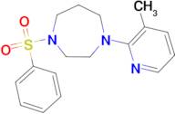 1-(benzenesulfonyl)-4-(3-methylpyridin-2-yl)-1,4-diazepane