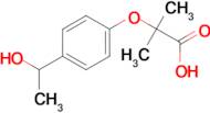 2-[4-(1-hydroxyethyl)phenoxy]-2-methylpropanoic acid