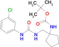 tert-butyl N-[1-({[(3-chlorophenyl)carbamoyl]amino}methyl)cyclopentyl]carbamate