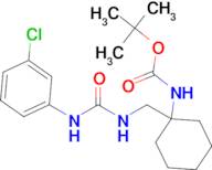 tert-butyl N-[1-({[(3-chlorophenyl)carbamoyl]amino}methyl)cyclohexyl]carbamate