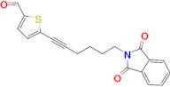 5-[6-(1,3-dioxo-2,3-dihydro-1H-isoindol-2-yl)hex-1-yn-1-yl]thiophene-2-carbaldehyde
