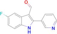 5-fluoro-2-(pyridin-3-yl)-1H-indole-3-carbaldehyde