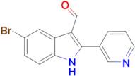 5-bromo-2-(pyridin-3-yl)-1H-indole-3-carbaldehyde