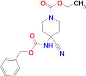 ethyl 4-{[(benzyloxy)carbonyl]amino}-4-cyanopiperidine-1-carboxylate