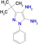 3-tert-butyl-1-phenyl-1H-pyrazole-4,5-diamine