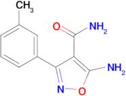 5-Amino-3-(3-methylphenyl)isoxazole-4-carboxamide