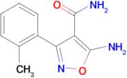 5-Amino-3-(2-methylphenyl)isoxazole-4-carboxamide