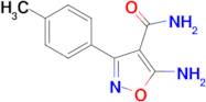 5-Amino-3-(4-methylphenyl)isoxazole-4-carboxamide