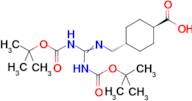 4-trans-(Boc2-guanidino)methycyclohexane carboxylic acid